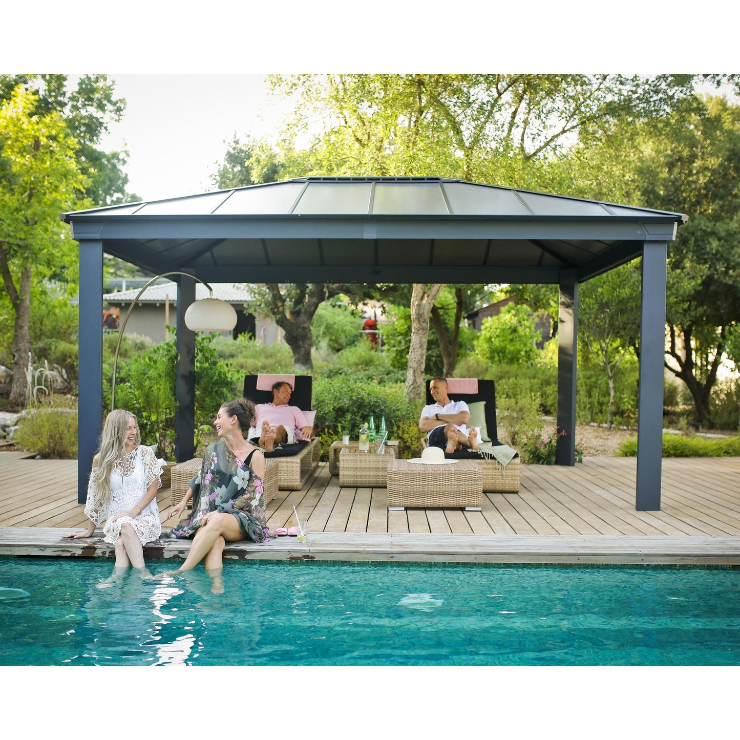 Gazebo sombreado Dallas 360x843 cm