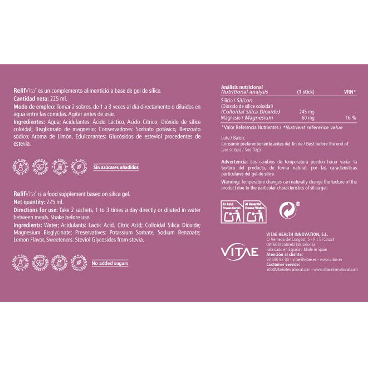 RelifVita, Vitae, 15 paus