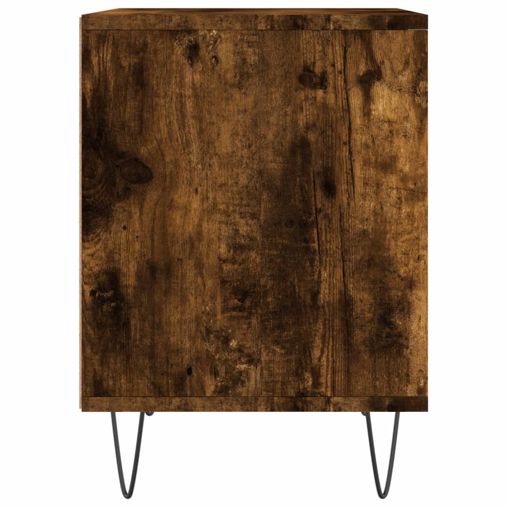 Mesitas Noche 2 Uds Madera Ingeniería Roble Ahumado 40x35x50 Cm_4