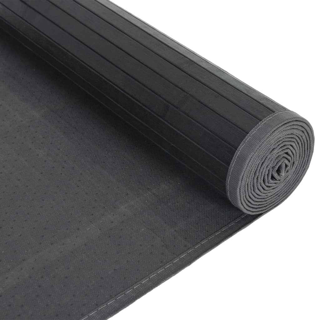 Vidaxl Alfombra Rectangular Bambú Gris 80x100 Cm_4