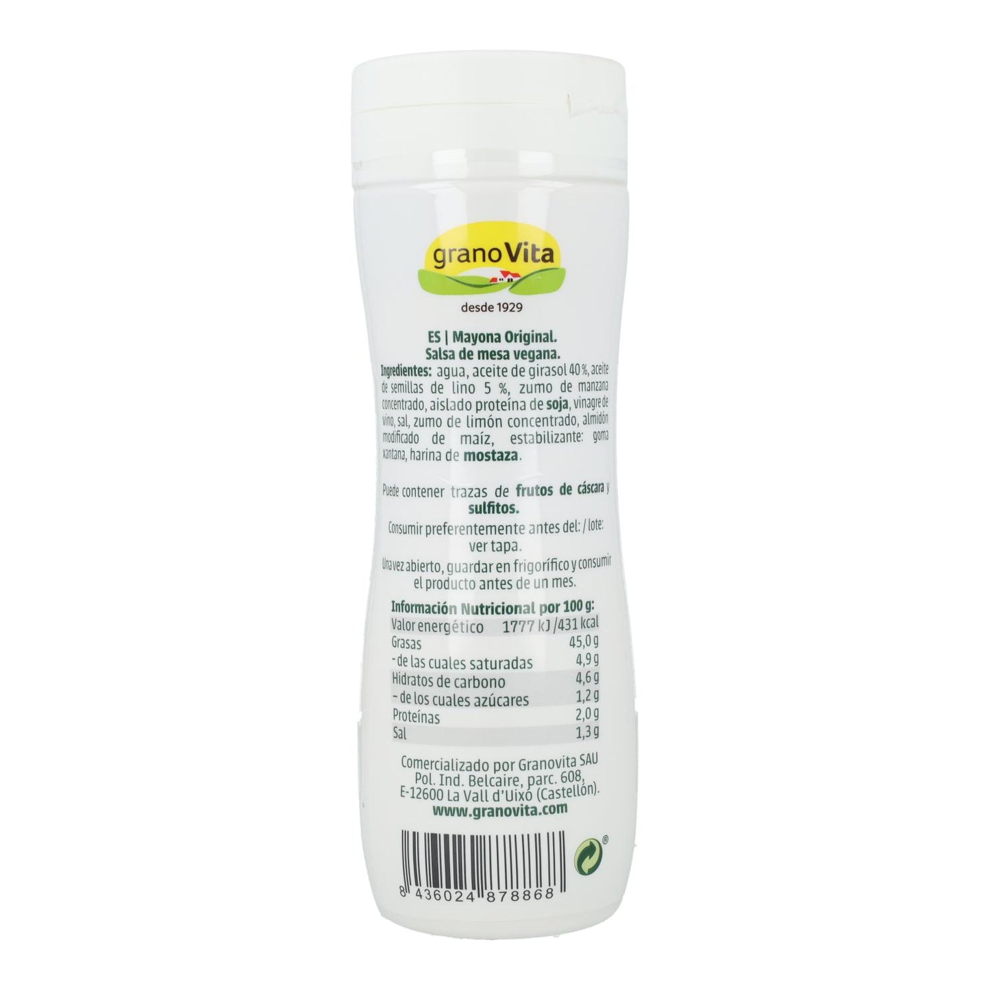 Mayola Granovita Maionese sem Ovos 300 gr