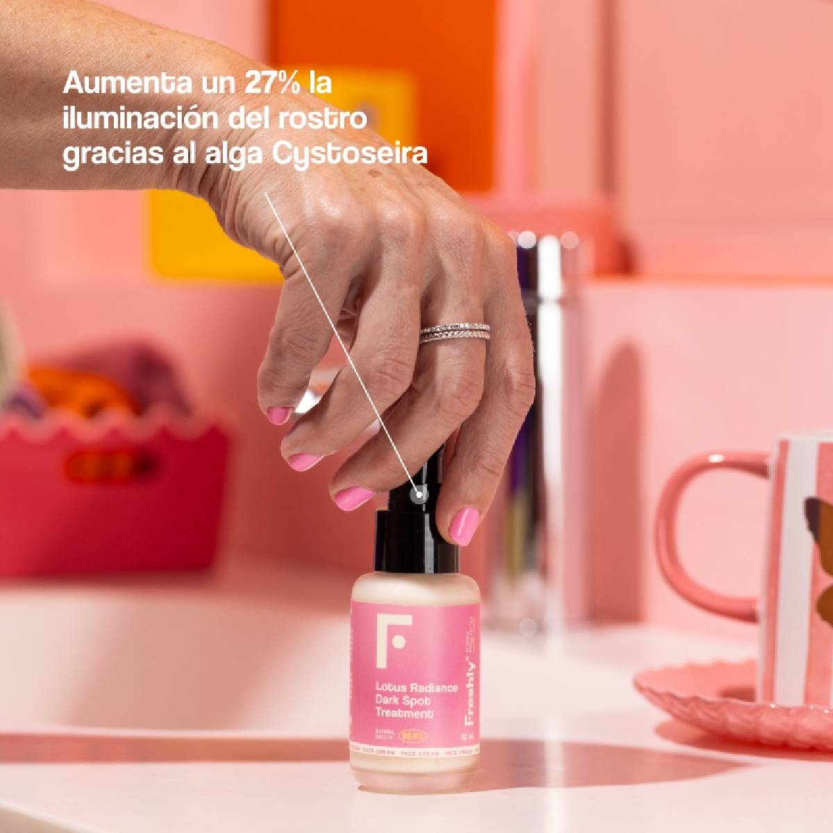 Pack de 2 cremes faciais de tratamento despigmentante Lotus Radiance Darkspot Freshly 50ml