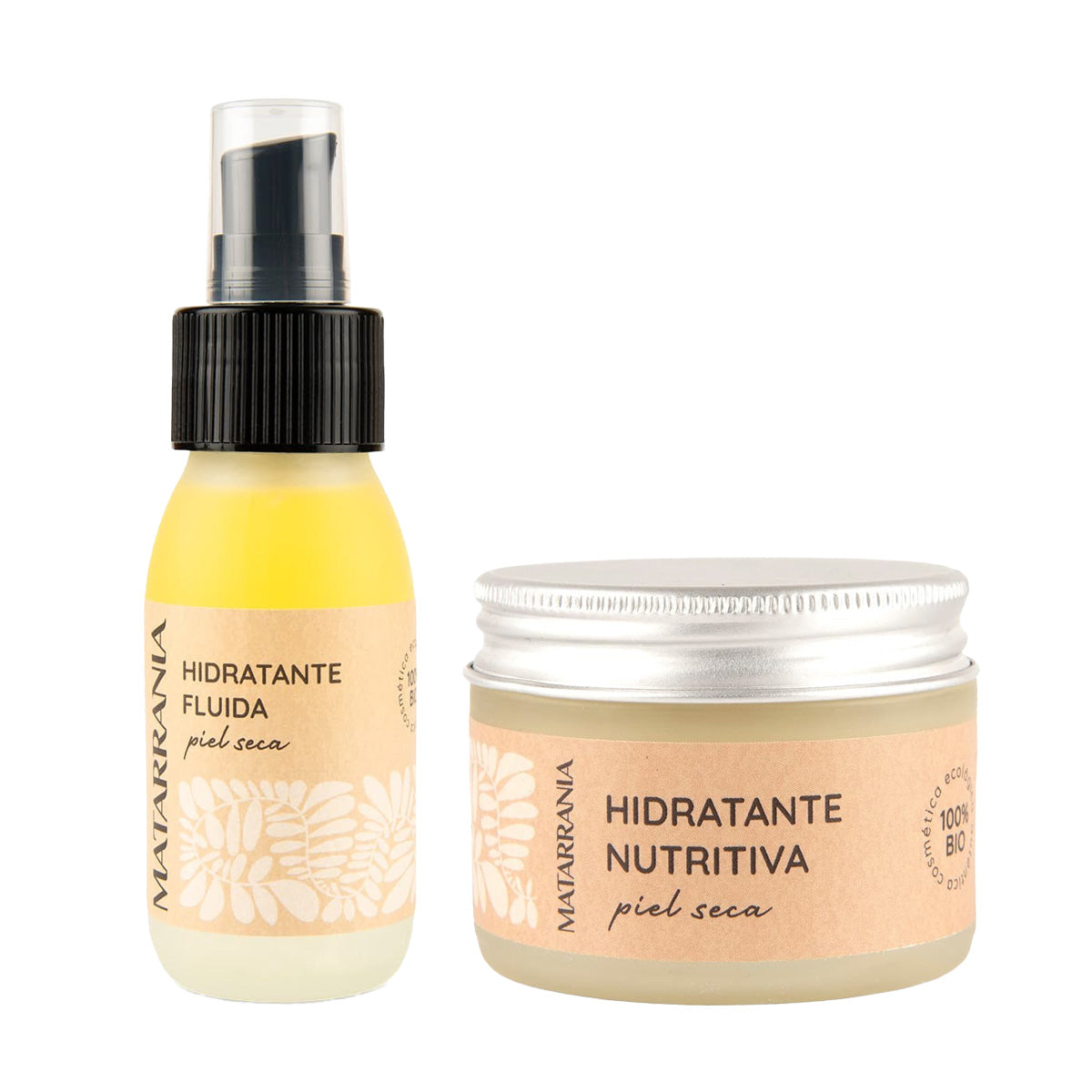 Pack Hidratante Orgânico para Pele Seca 30 ml + Fluido Hidratante 100% Orgânico para Pele Seca 60 ml, Matarrania
