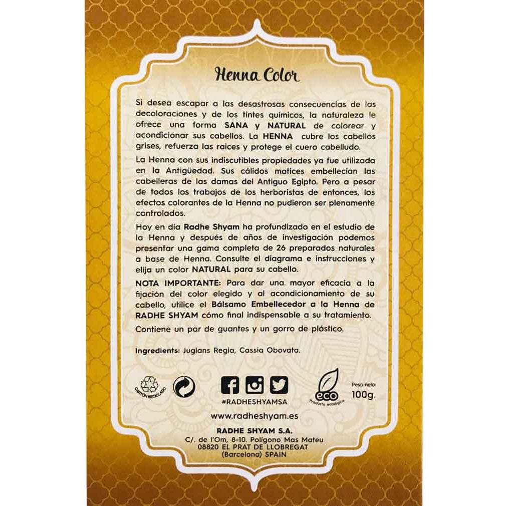 Pó de Henna Loiro Cinza Radhe 100 g