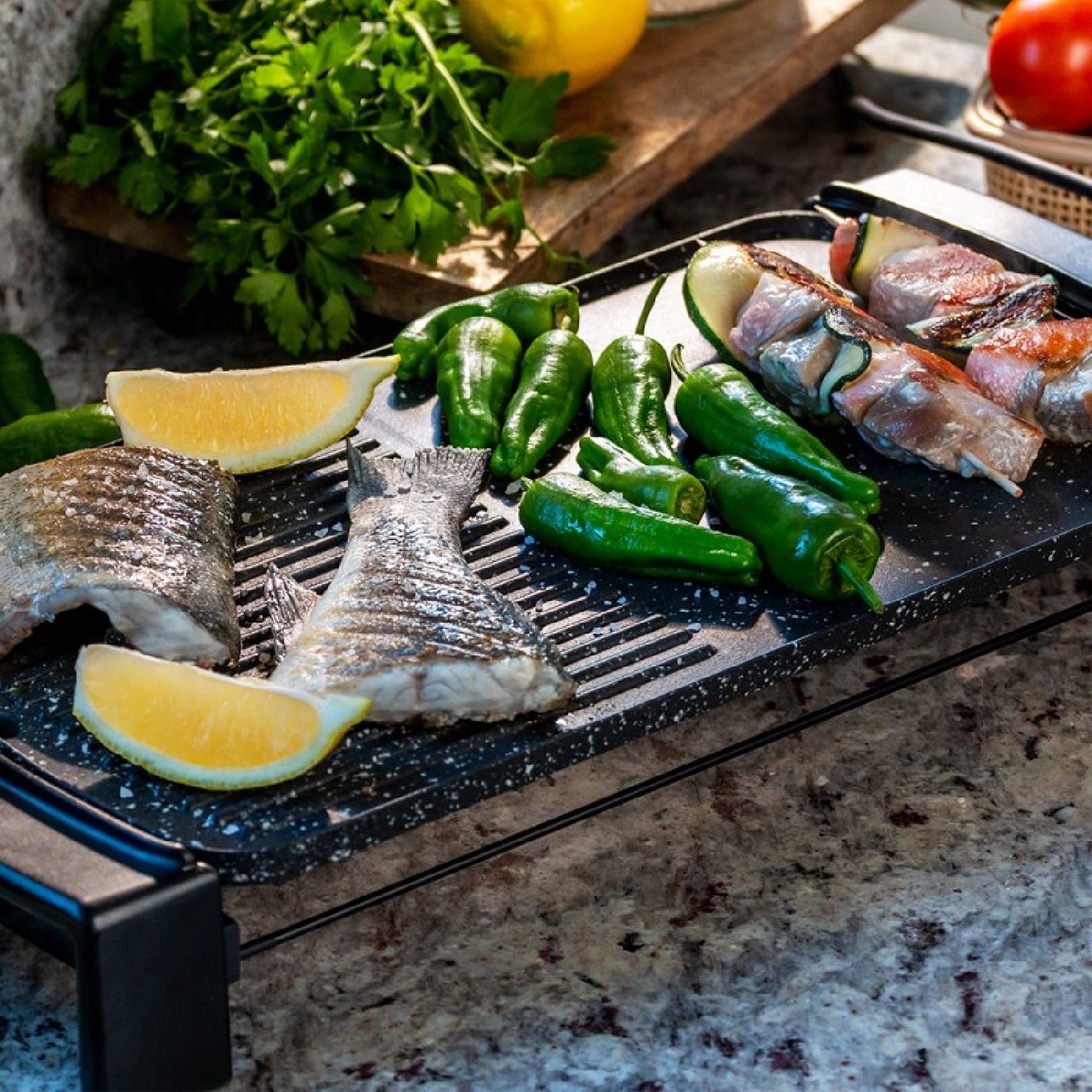 Cecotec Plancha Eléctrica Plancha Eléctrica Tasty&grill 2500 Rockwater Mixgrill_4