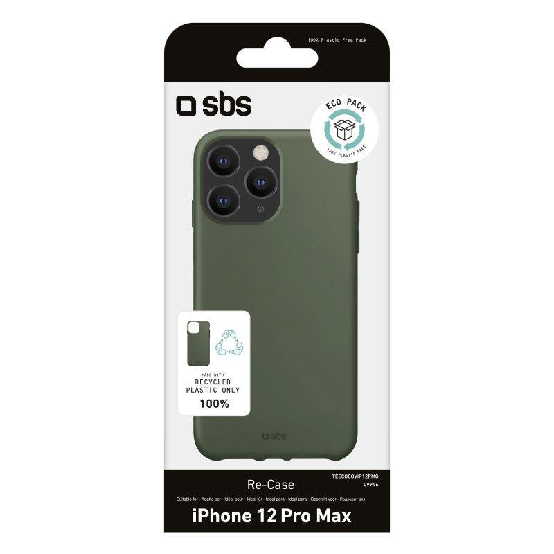Capa de plástico reciclado para iPhone 12 Pro Max verde SBS