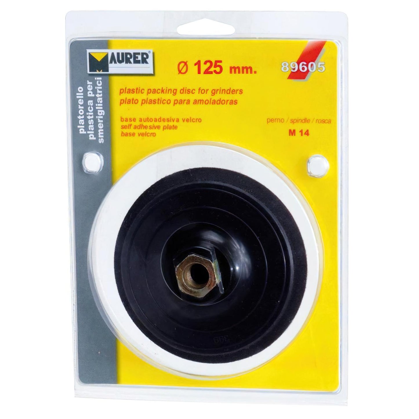 Plato Velcro Ø 125 Mm. Para Amoladora