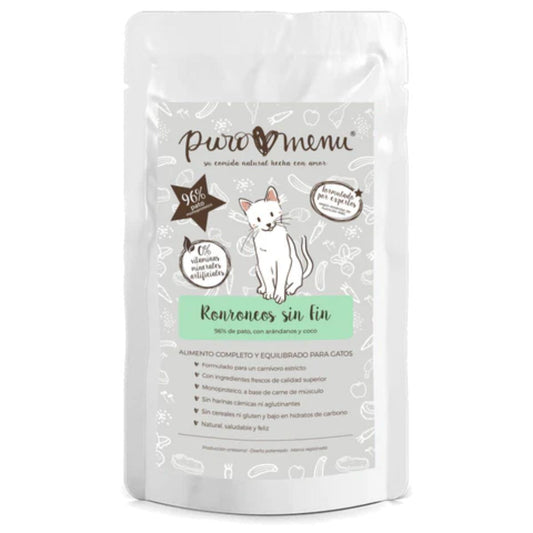Comida húmida para gatos Barf Endless Purrs (Pato) BIO Puromenu 100 g