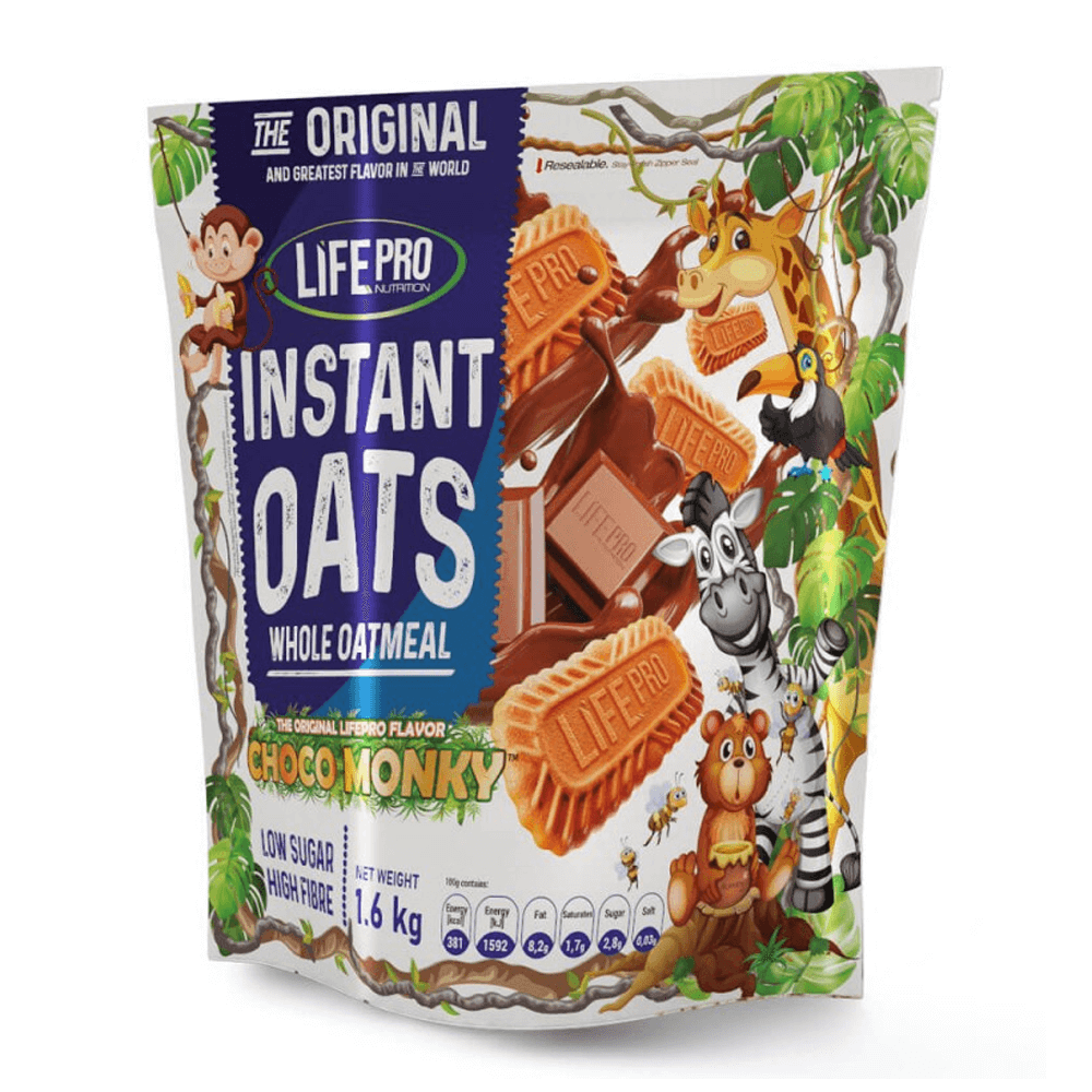Instant Oats (harina De Avena) - 1,6kg - Choco Jungle - Avena - Lifepro_0