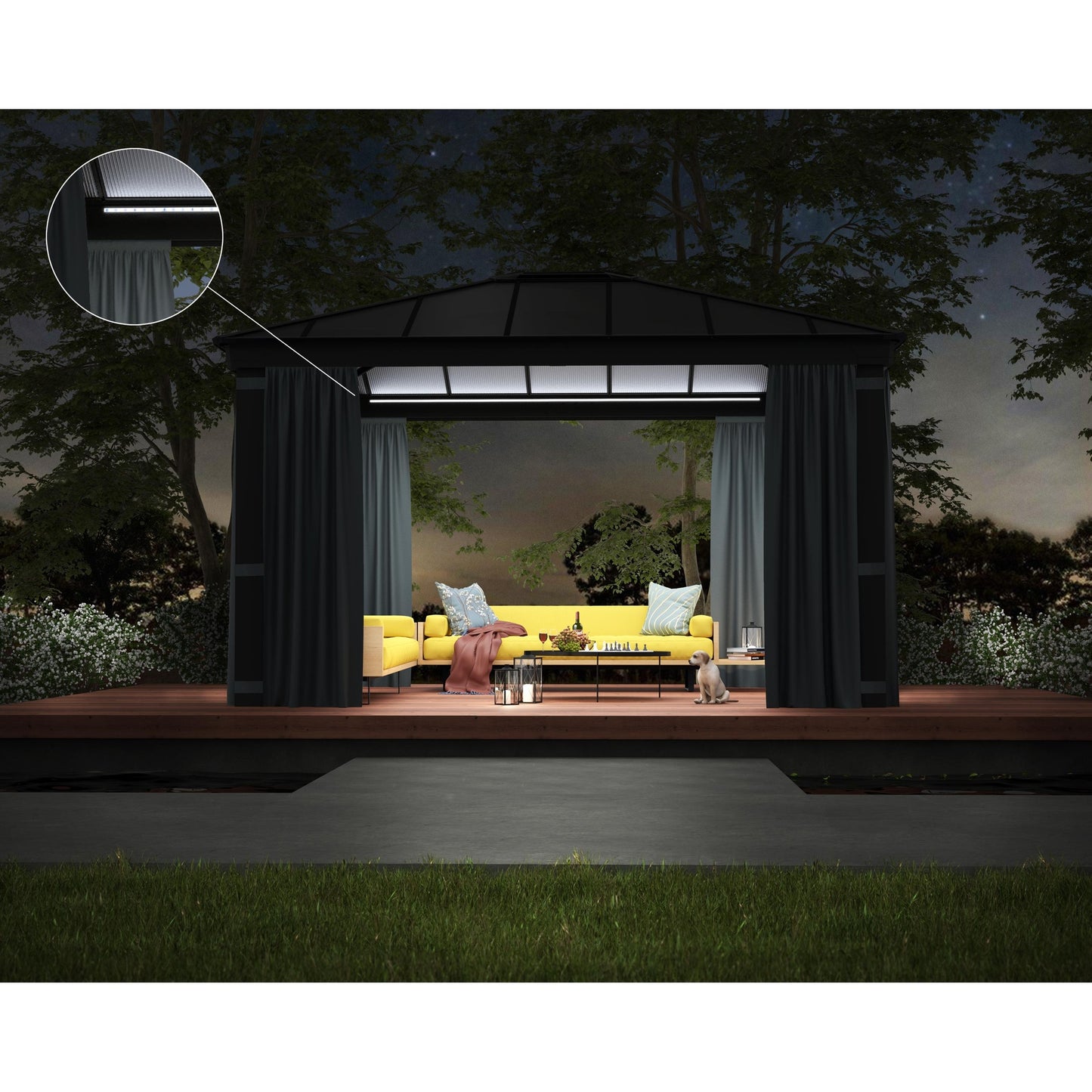 Iluminação LED com comando remoto para perfis de alumínio