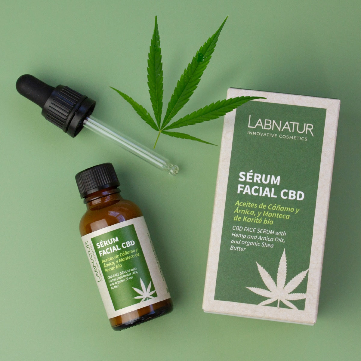 Sérum Facial con CBD Labnatur 30 ml | Hidratación y Calma | Firmeza, Luminosidad y Piel Sensible | Vegano_3