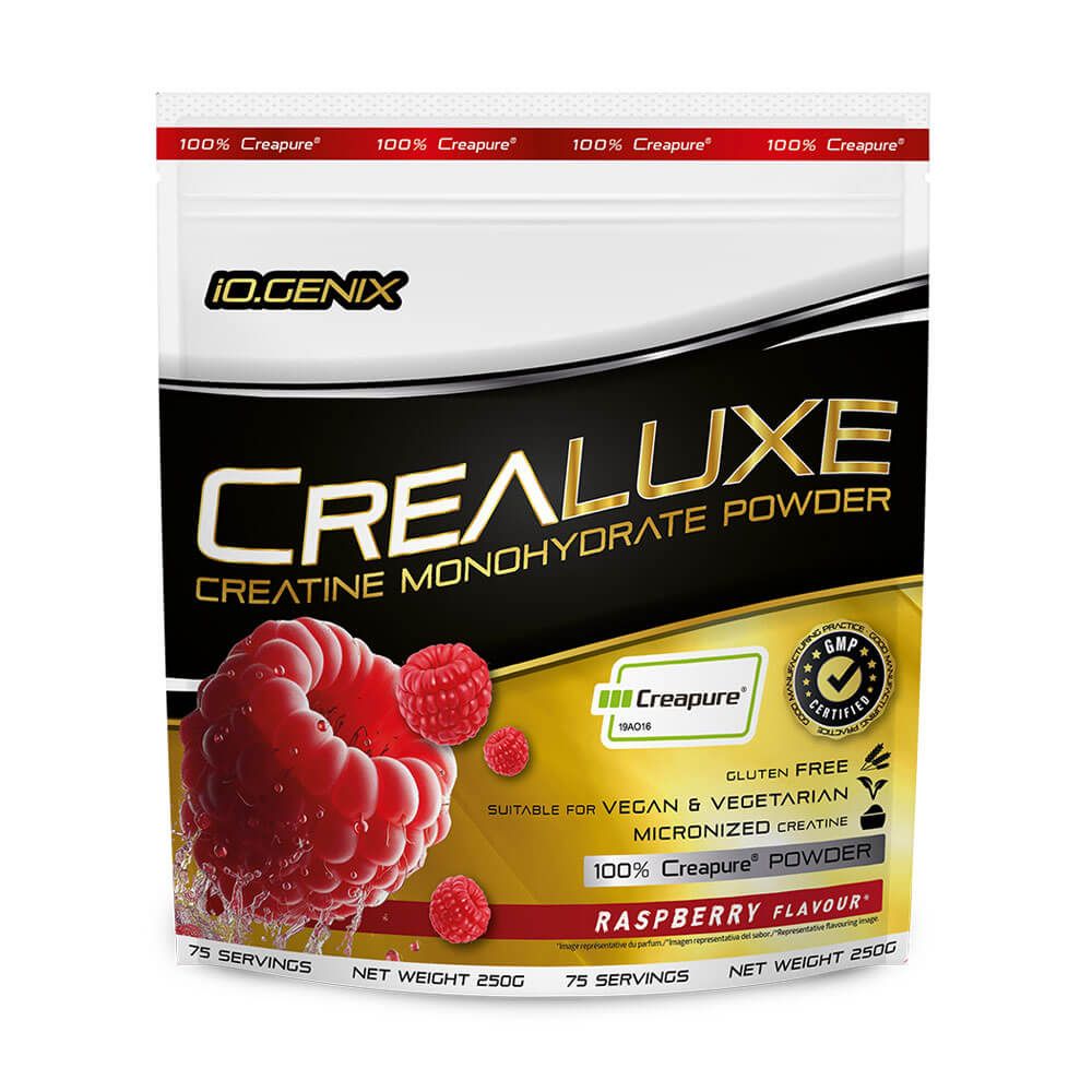 Crealuxe - 250g - Frambuesa Roja - Creatina Monohidrato - Io.genix_0