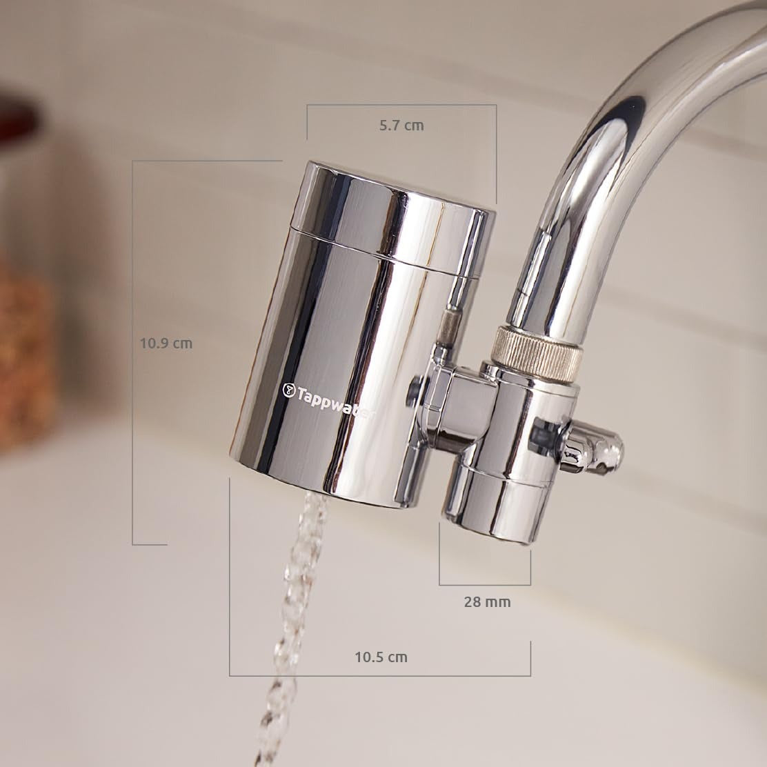 Filtro para torneira EcoPro Chrome SMR Tapwater, pacote anual