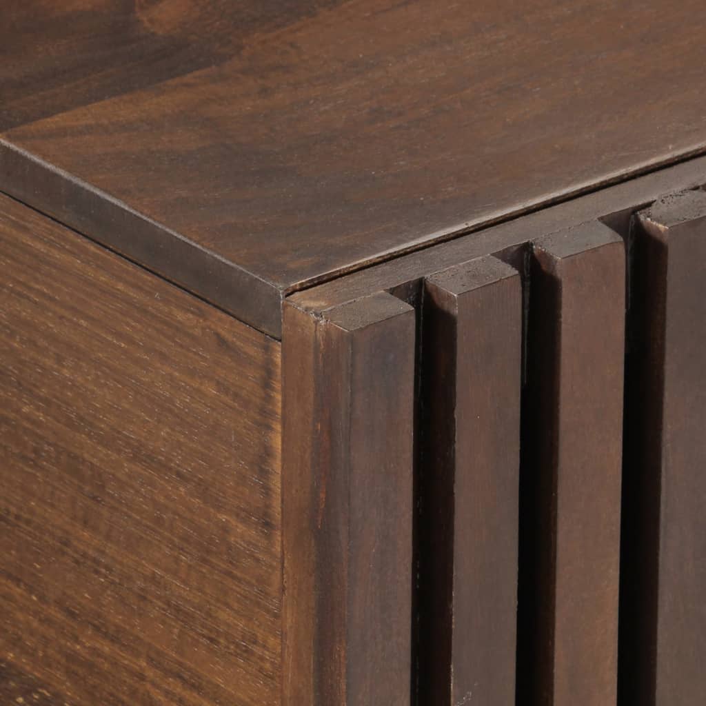 Mesa De Centro De Madera Maciza Mango Marrón 100x55x40 Cm_4