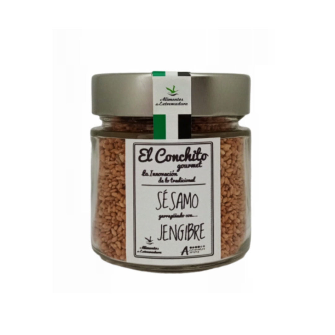 Sésamo Garrapiñado Con Jengibre Tarro De Cristal 100 G_0