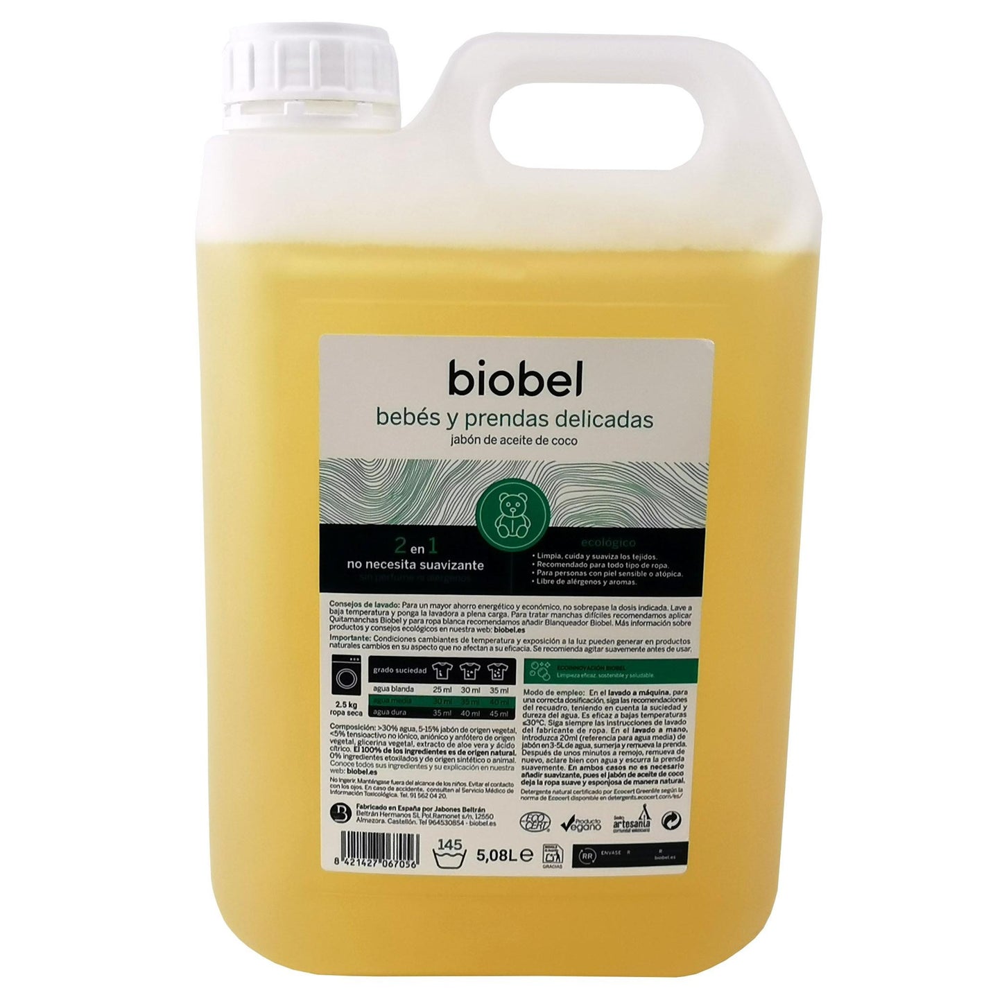 Sabonete Biobel para roupa de bebé e peles sensíveis