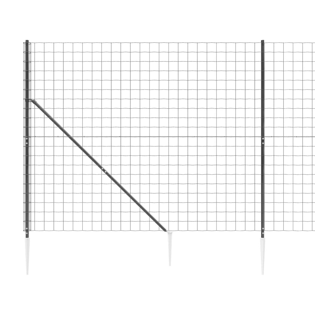 Cerca De Alambre Con Pinchos De Anclaje Gris Antracita 1,8x25 M / Vetonek_4