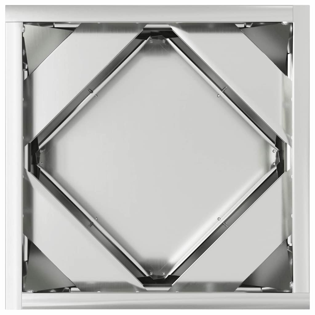 Jardinera Plateado 30 X 30 X 30 Cm Acero Galvanizado_5