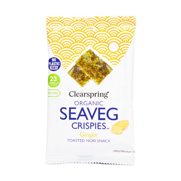 Snack de Alga Nori Gengibre Biológico Clearspring 4 g