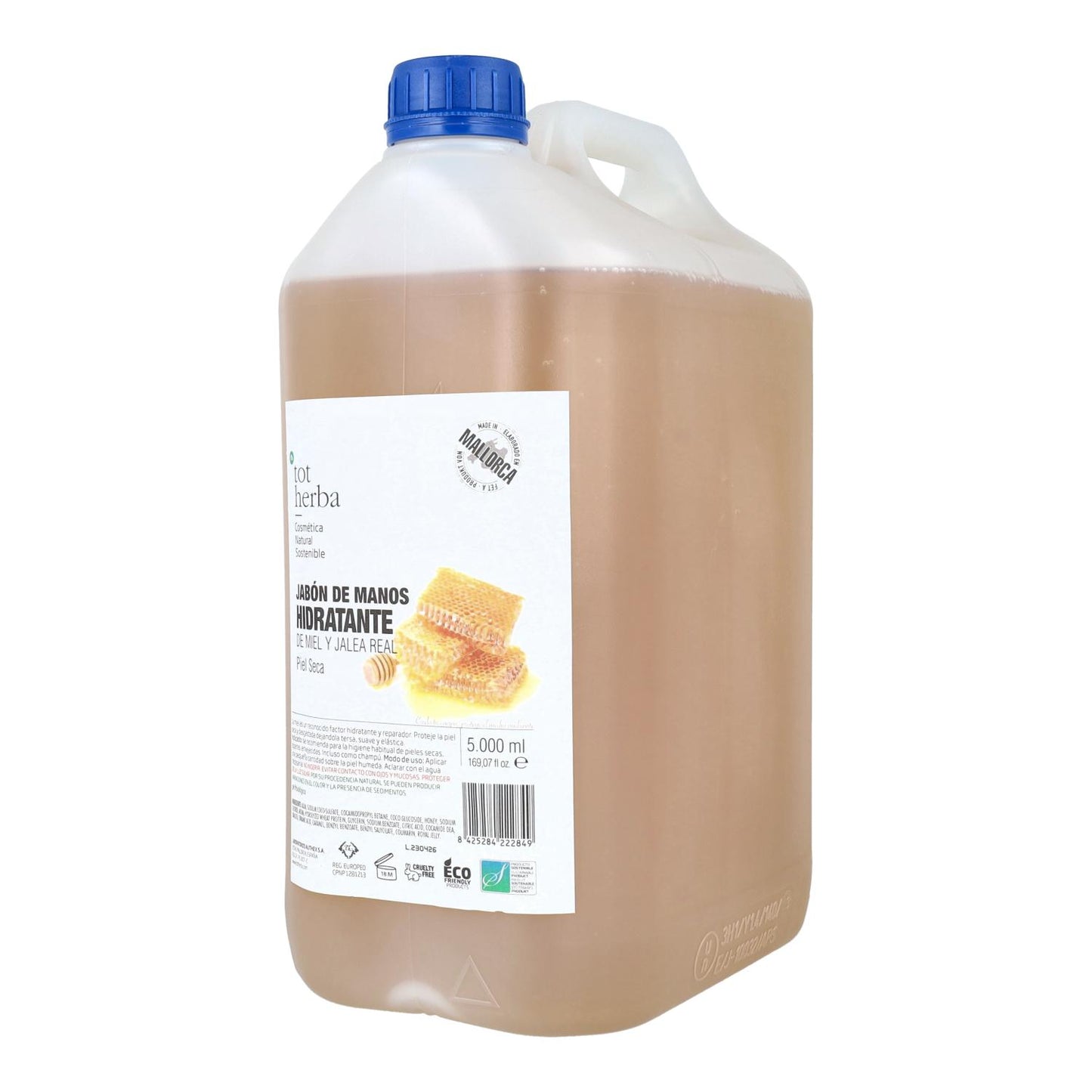 Sabonete líquido para mãos com mel e geleia real 5 litros Tot Herba