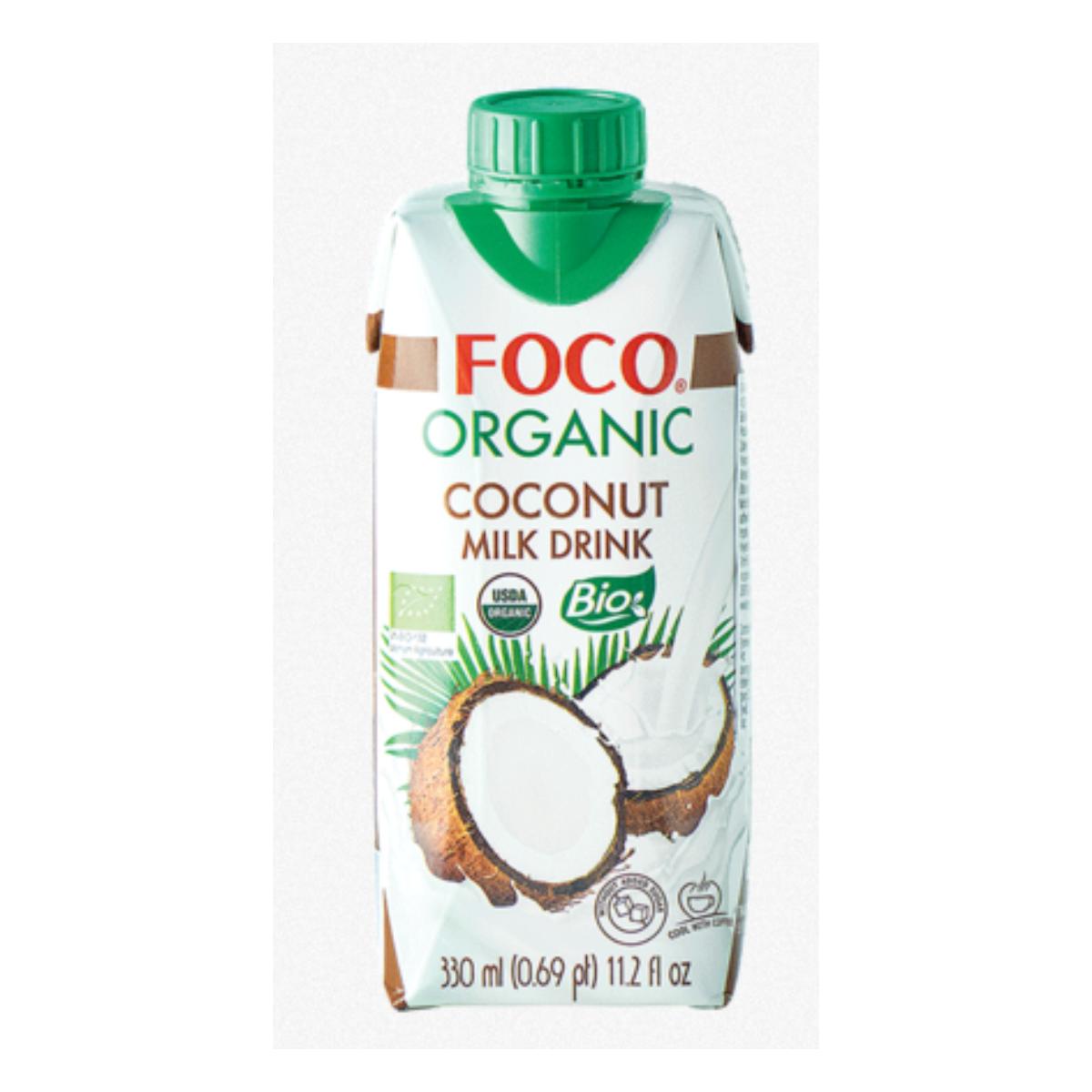 Bebida de leite de coco biológico Foco 330 ml.