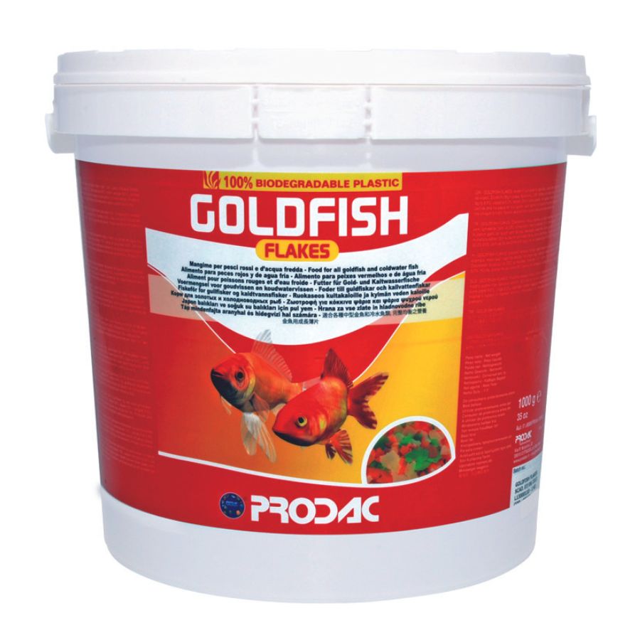 Alimento En Escamas Para Peces Rojos Y De Agua Fría Goldfish Flakes 1 Kg_0