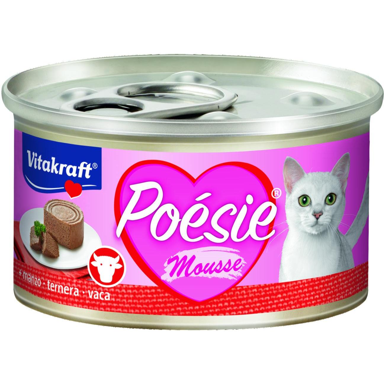 Mousse de carne Vitakraft Latita Poésie 85 g de ração húmida para gato