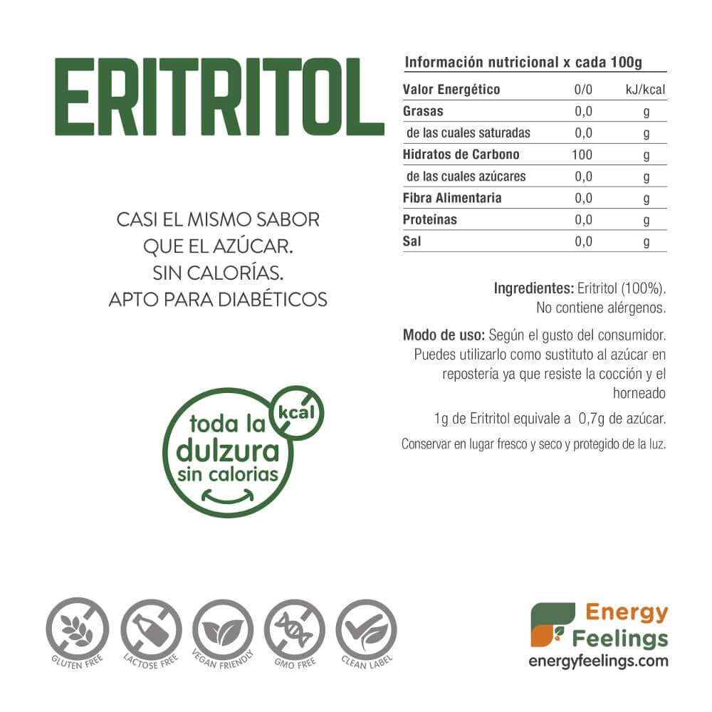 Pó de ERITRITOL: (200 g) Doypack