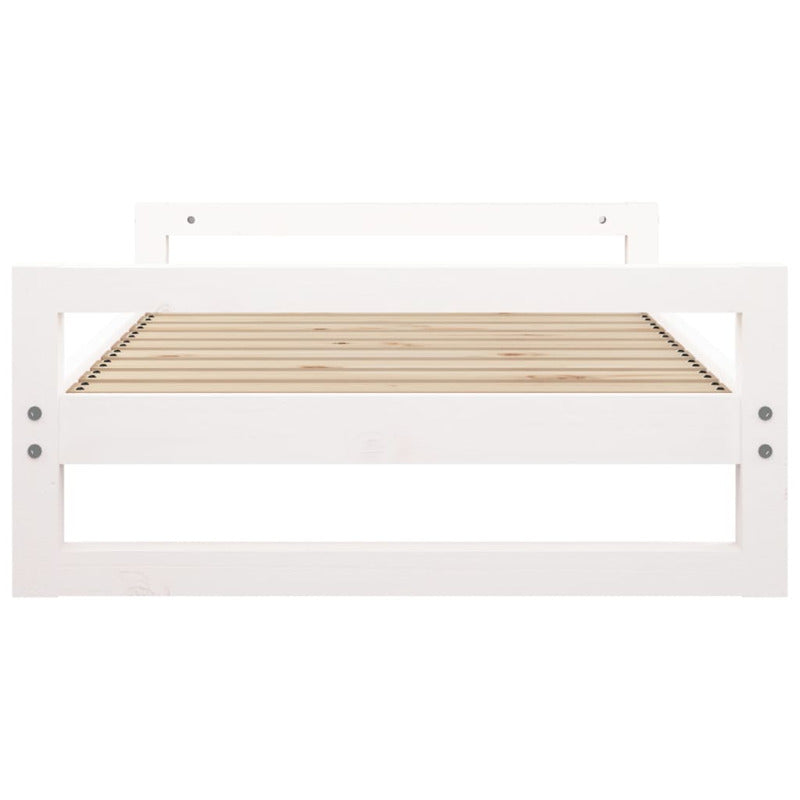 Vidaxl Cama Para Perros Madera Maciza De Pino Blanco 95,5x65,5x28 Cm_5