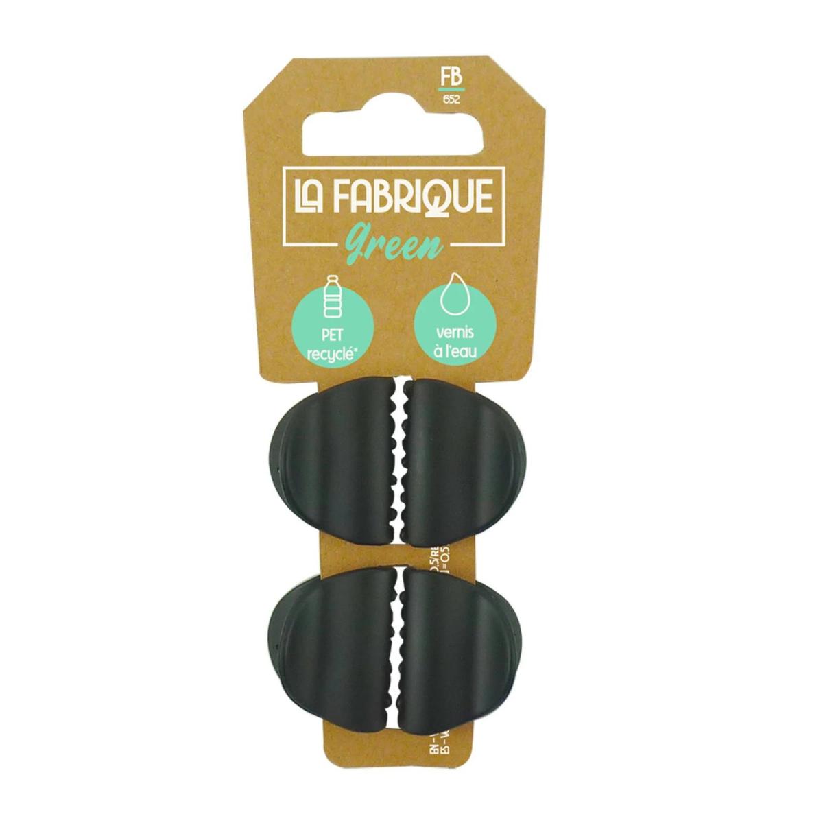 Ganchos de cabelo em plástico 100% reciclado x4 La Fabrique Verde