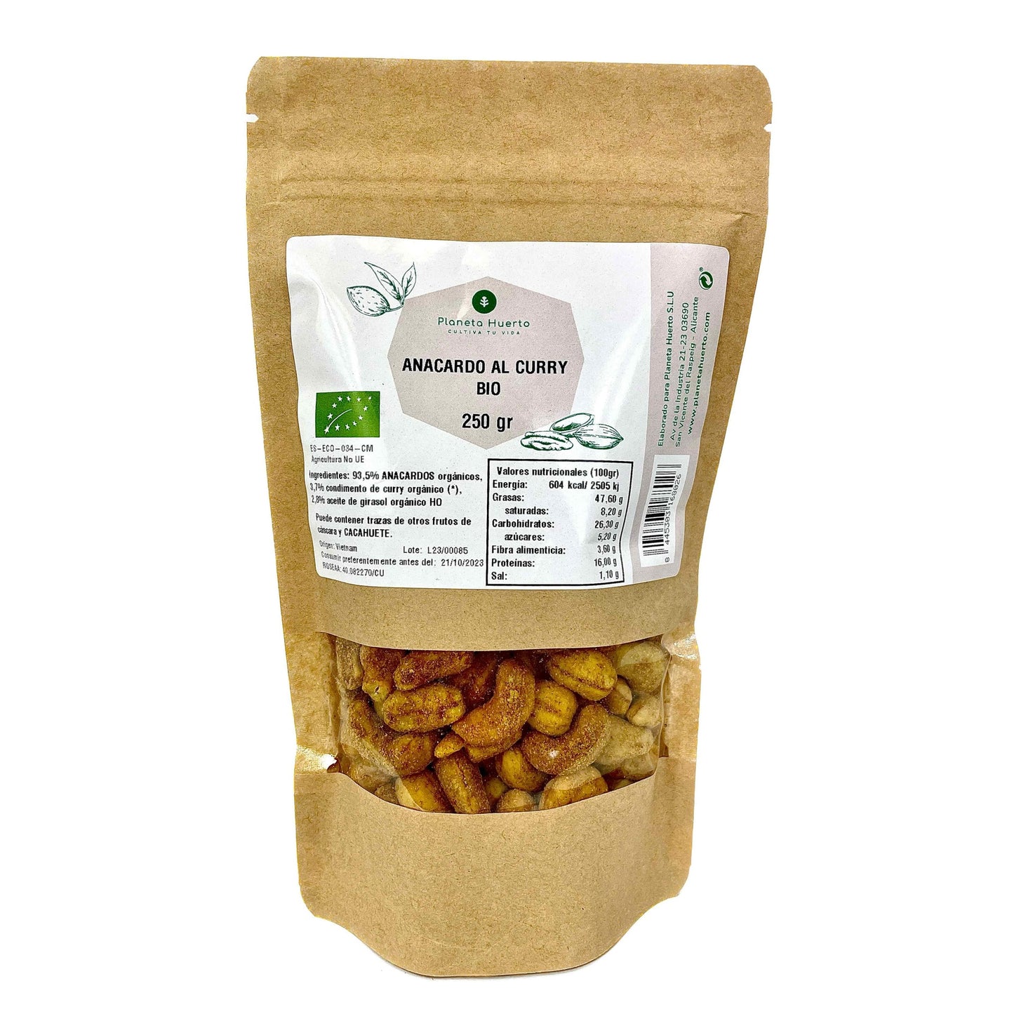 Caril de caju ECO Planeta Huerto 250 g