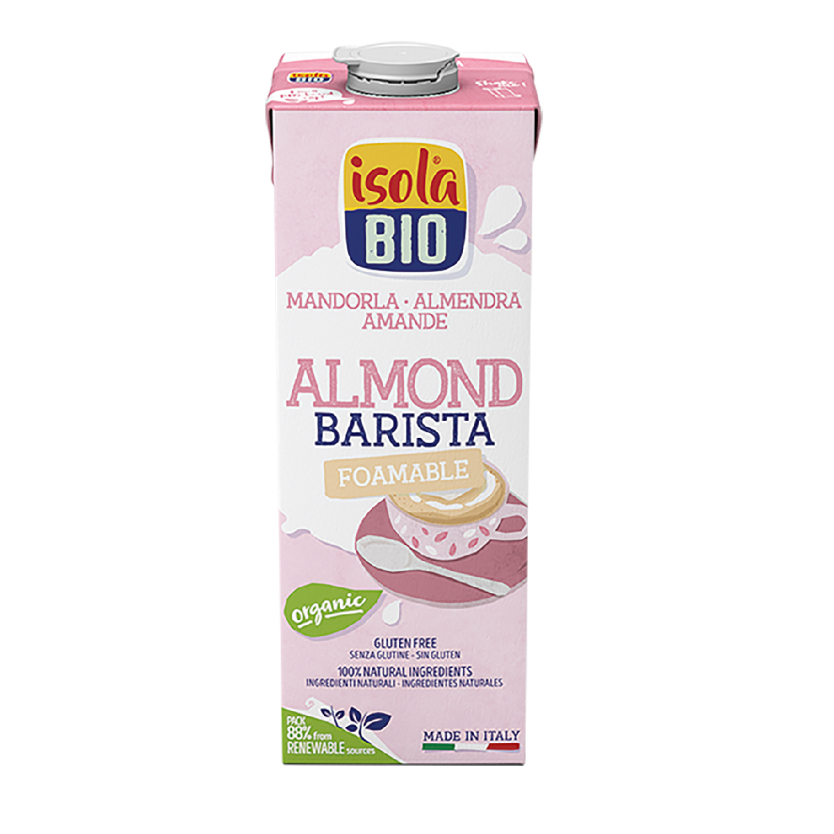 Bebida de Amêndoa Barista BIO Isola Bio 1L
