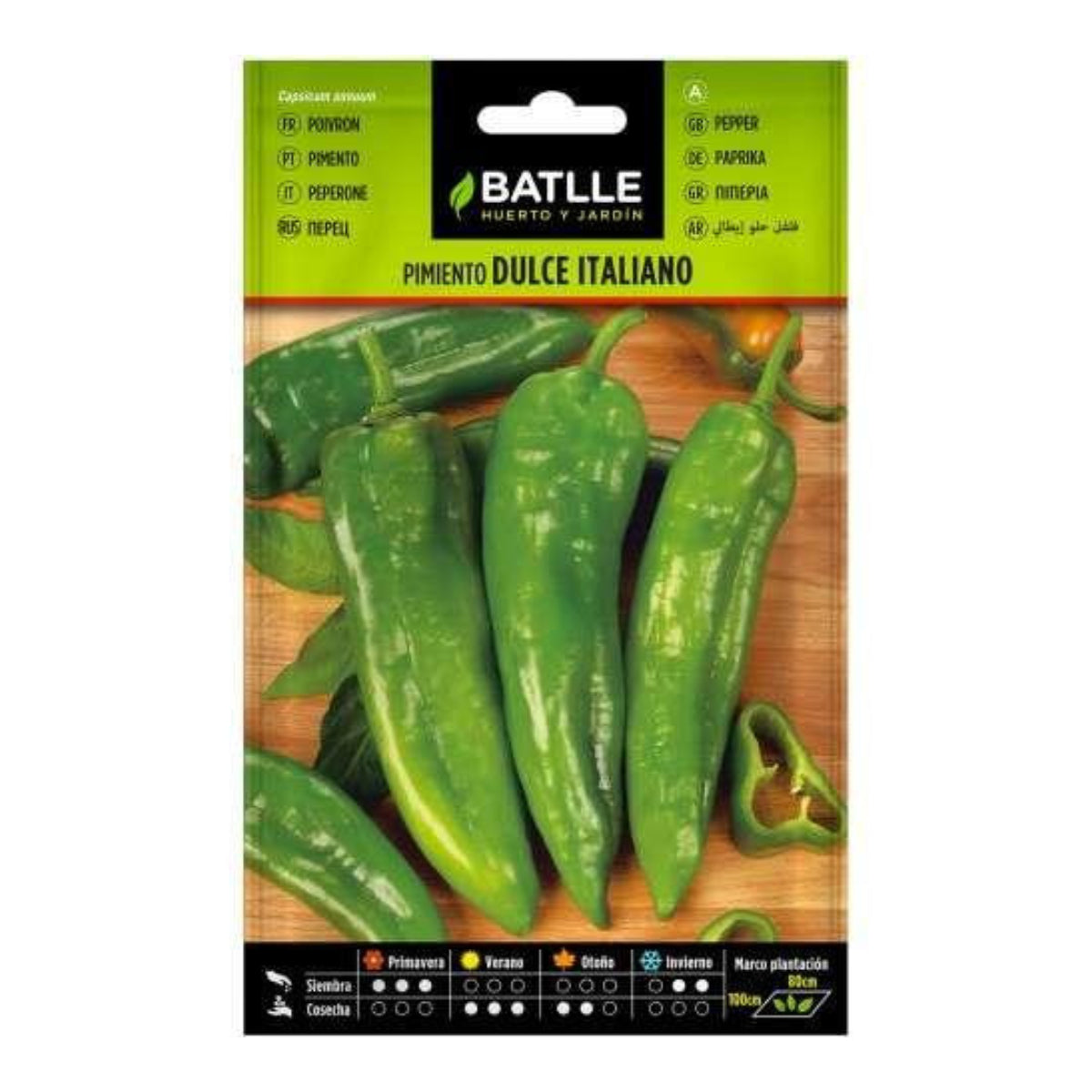 Sementes de pimento italiano Batlle