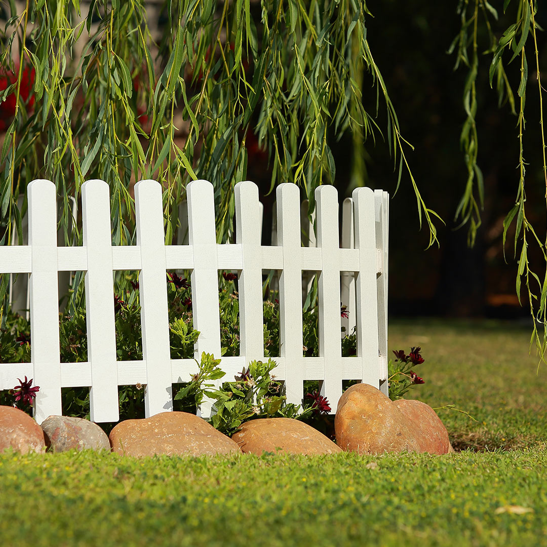 Pack De 5 Mini Vallas Clickfence Lop Blanco - Versatilidad Y Estilo - 0,35x0,55x0,02 M - Multicolor_1