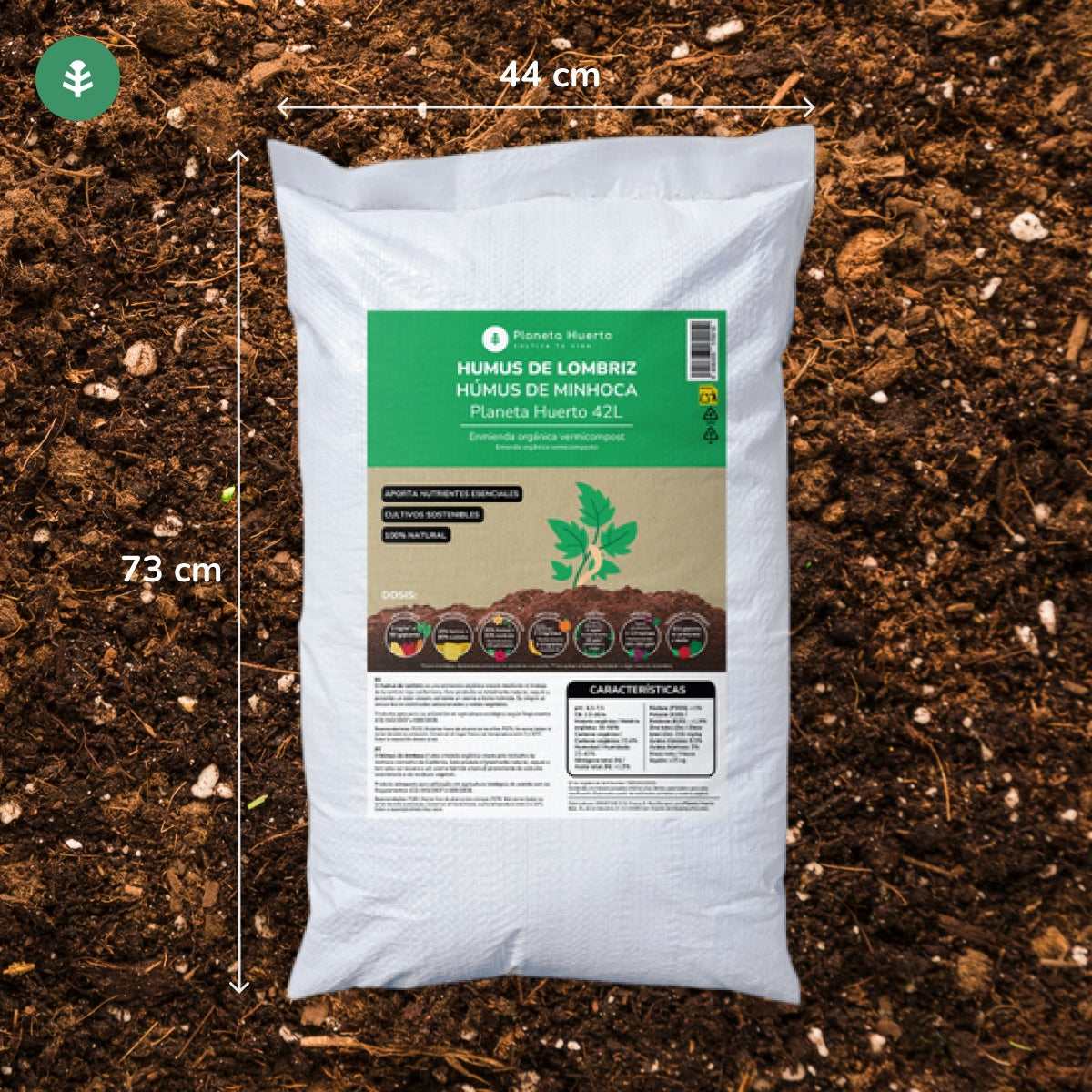 Planeta Huerto Húmus de Minhoca 42 l