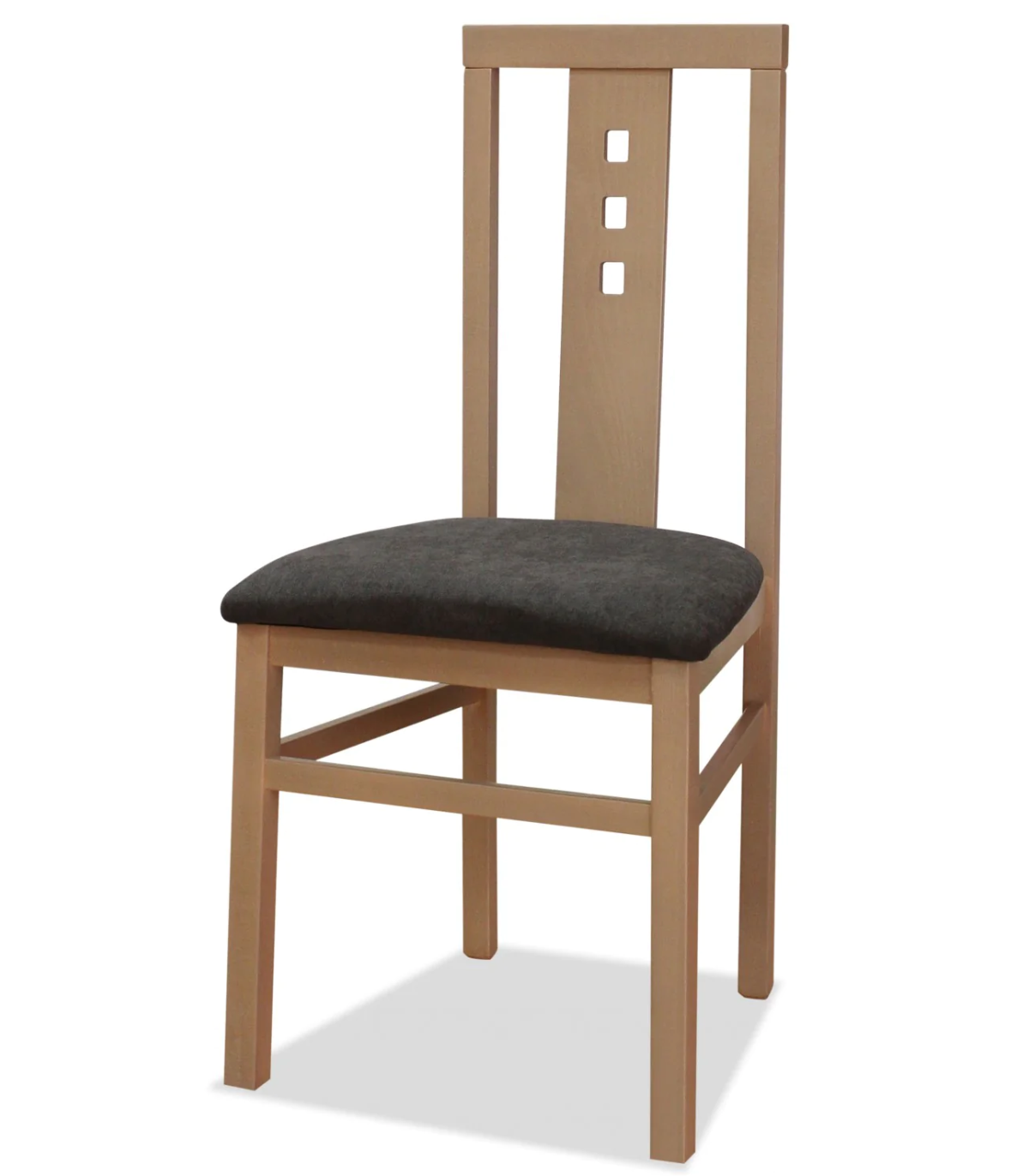 Pack De 2 Sillas Modelo Aneto Acabado Cambrian, Tapizado Gris, 97cm(alto) 45cm(ancho) 46cm(largo)_0