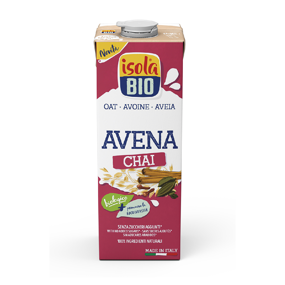 Bebida de aveia BIO Chai Isola Bio 1L