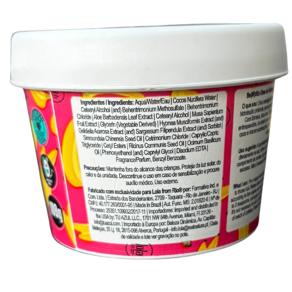 Lola Cosmetics Be(m)dita Ghee Máscara Hidrataçao Banana E Aloe Vera 100g_4