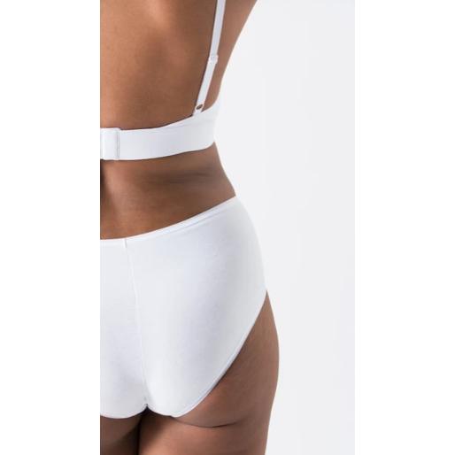 Cueca Culotte preta em algodão orgânico Minimalismo