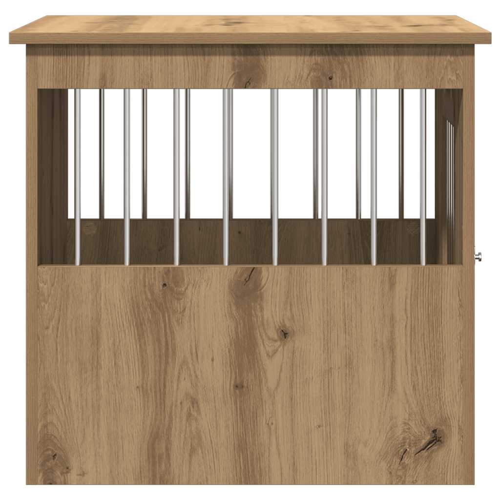 Jaula Para Perros Madera Ingeniería Roble Artesanal 45x62x59cm_5