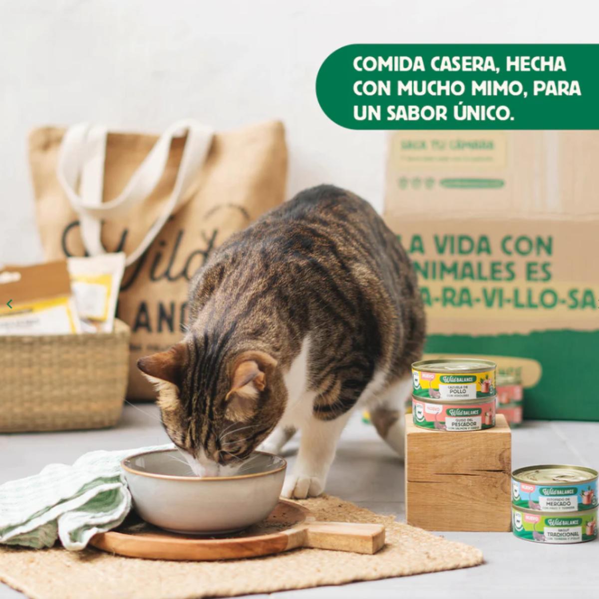 Ensopado de Mercado Wild Balance com Peru e Carne para Gatos 80g