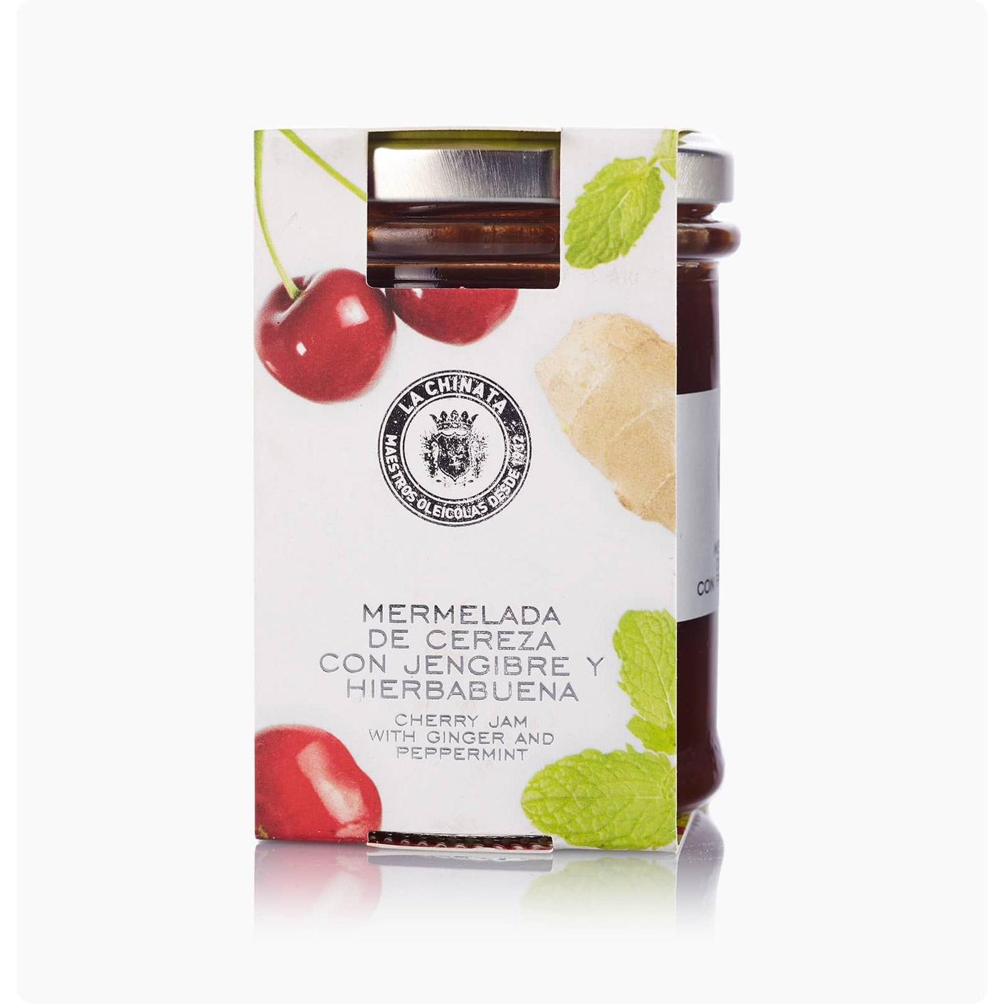 Geleia de Cereja com Gengibre e Hortelã La Chinata 230 gr