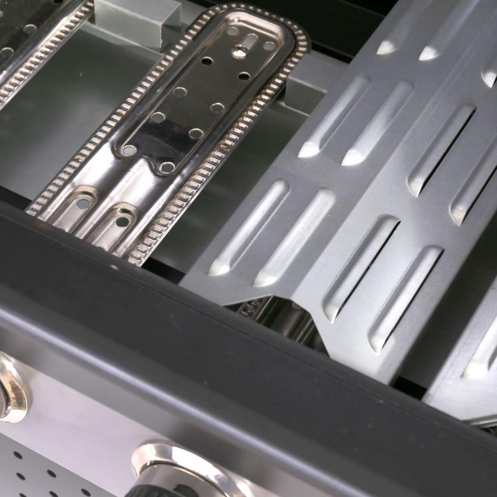 Grelhador a gás Birgitt 2 queimadores em aço 52 x 116 x 110 cm Ldk Garden