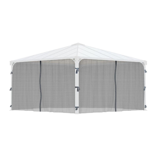 Conjunto de mosquiteiro para gazebo Martinique 5000 + Milano 4300