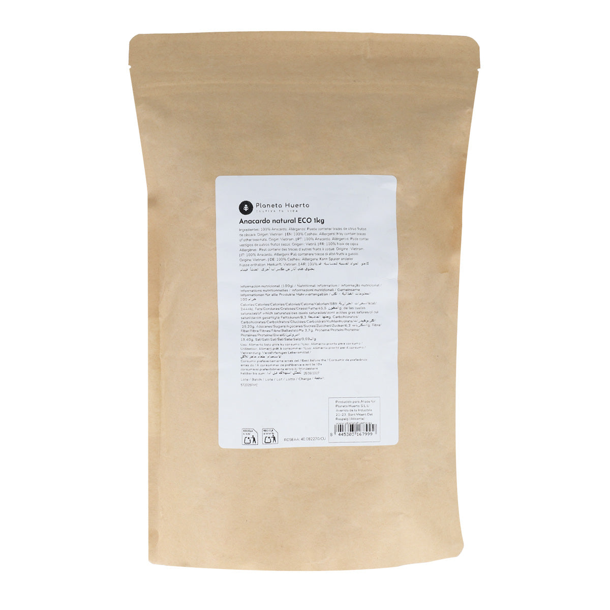Caju natural ECO Planeta Huerto 1 kg