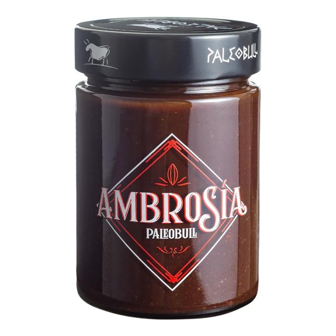 Creme Saudável de Avelã e Cacau Ambrosia Paleobull 300 g