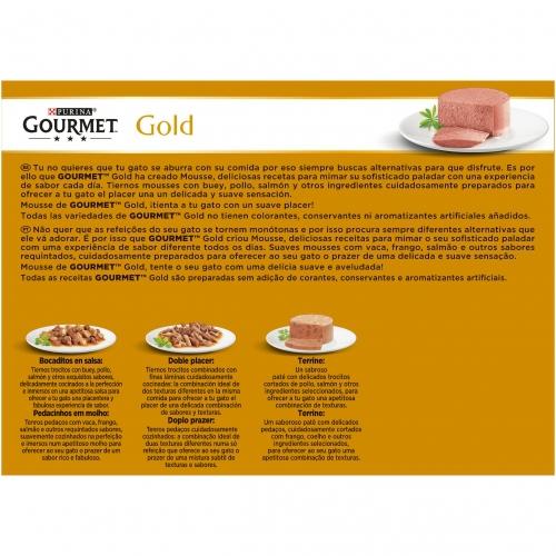 Embalagem sortida de mousses GOURMET GOLD (24x85g)
