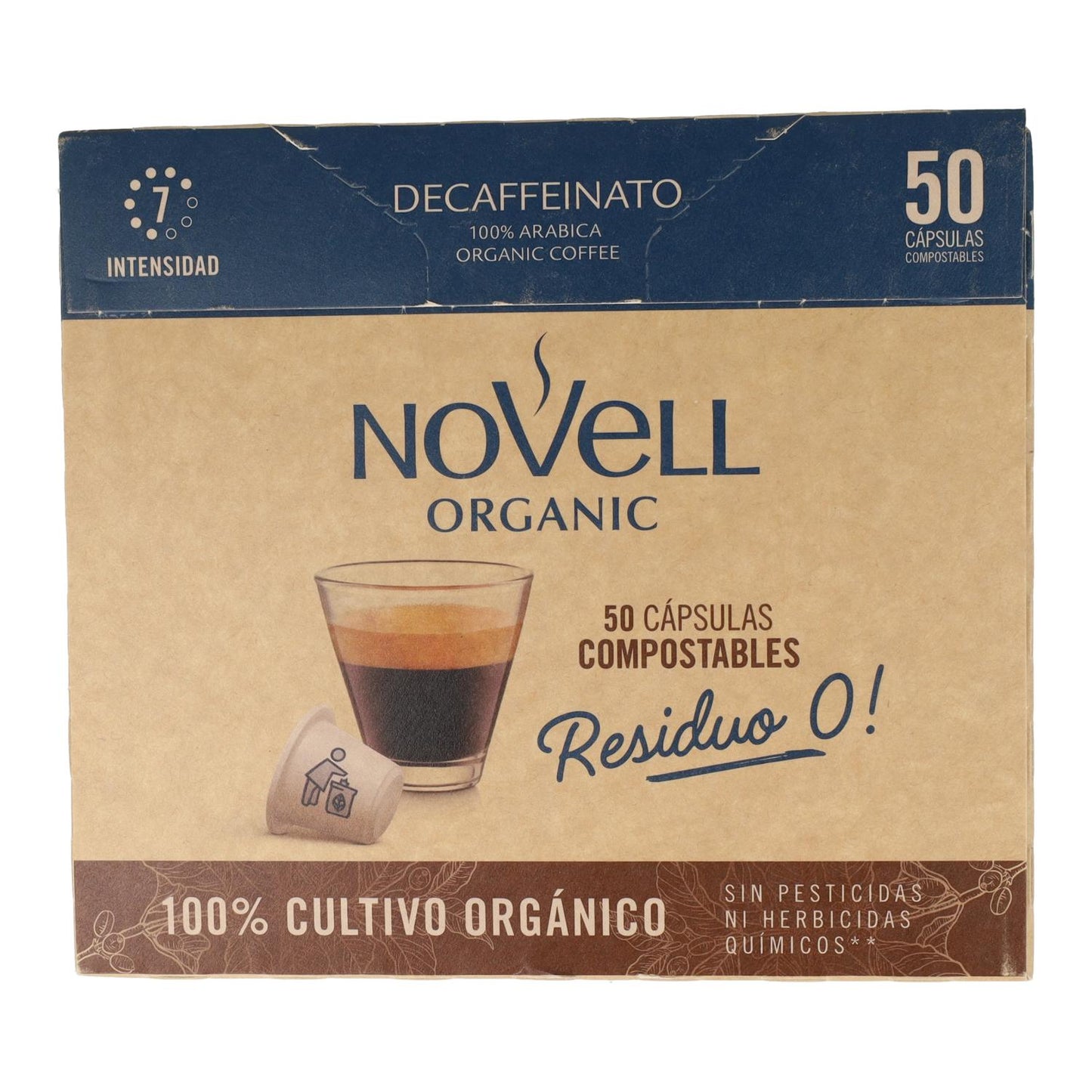 Cápsulas Compostáveis Nespresso Descafeinado 50 cápsulas