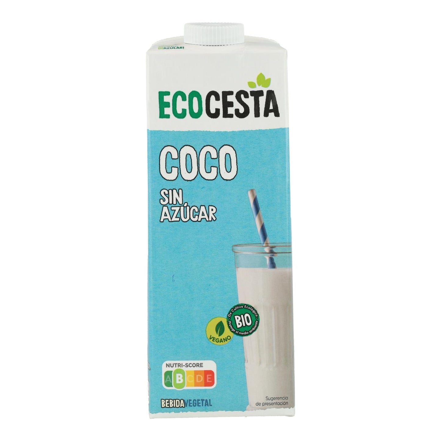 Bebida Vegetal de Coco Biológica Sem Açúcar Ecocesta 1L