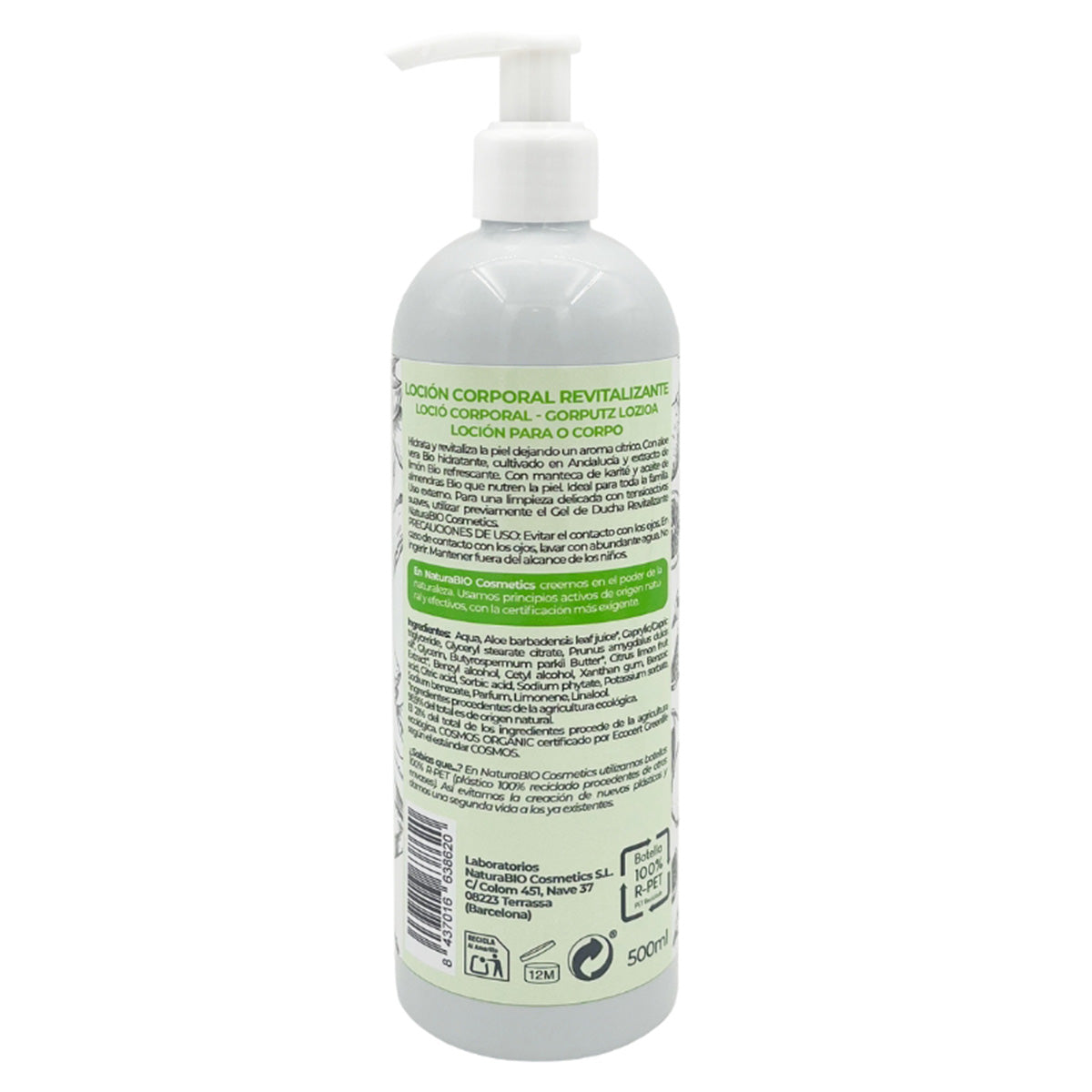 Loção Corporal Revitalizante Biológica Naturabio Limão e Aloé 500 ml